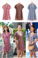 Chic No.9 - Boho X Dress  เดรสโบฮีเมี่ยน เดรสเที่ยวทะเล   ?ปัดซ้ายที่รูปเพื่อดูขนาดสินค้า