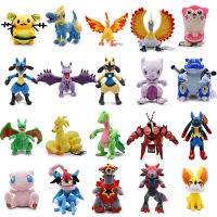 Pokemon Plush Lucario Fennekin Mewtwo Charmander Shiny Ho-Oh Ninetales อะนิเมะตุ๊กตาของเล่นสำหรับเด็กคริสต์มาสของขวัญ