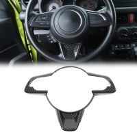 Car Steering Wheel Decorative Panel Cover For Suzuki Jimny 2019 2020 2021 2022 2023 JB64 JB74 Auto Interior Accessories Moulding