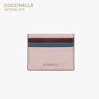 COCCINELLE METALLIC TRICOLOR Document Holder 129501 NEW PINK/MARSALA/SHARK GREY กระเป๋าใส่การ์ด