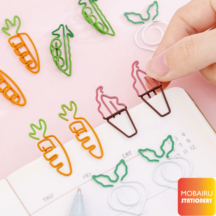 READY STOCK Cute Stationery Paper Clips Bookmarks Lazada