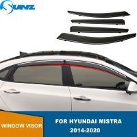 Weathershiled สำหรับ Hyundai Mistra 2014 2015 2016 2017 2018 2019ที่2020กระจกหน้าต่างที่บังกระจกกันฝนเบี่ยงด้านนอกที่บังฝน