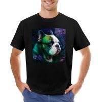 Kaus Gambar Stardust Bulldog Perancis T-Shirt Lucu Atasan Musim Panas Kaus Motif Hewan Anak Laki-Laki T Shirt Putih Pria S-4XL-5XL-6XL