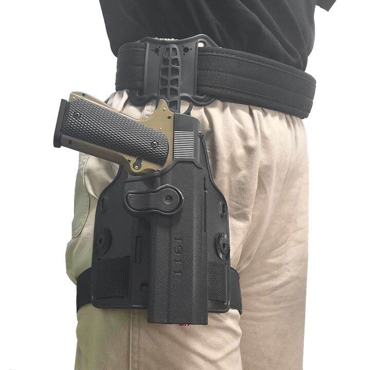 Military tactical Holster For Colt 1911 Thigh Holster Shooting Drop Leg ...