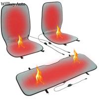 ตัวอุ่นที่นั่งกันลื่นในรถผ้าคลุมที่นั่งให้ความร้อน3ชิ้น12V พร้อมตัวควบคุมสำหรับแบบอักษรเบาะหลังเบาะรถยนต์ที่อุ่นที่นั่งระบายอากาศสำหรับเบาะนั่งด้านหน้าด้านหลัง