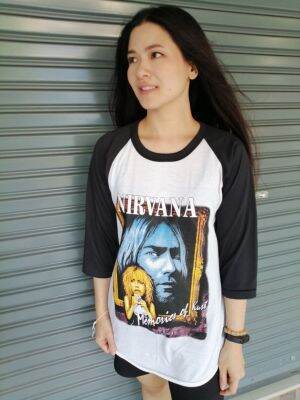 เสื้อ​วง​Nirvana​ผ้าบาง50