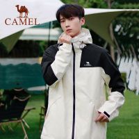 Cameljeans เสื้อแจ็คเก็ตสำหรับกิจกรรมกลางแจ้งสำหรับผู้ชาย,แจ็คเก็ตไต่เขาปีนเขากันลมและกันน้ำแจ็คเก็ตหนาถอดออกได้สำหรับฤดูหนาว