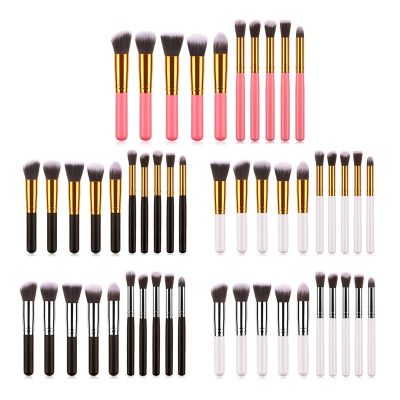 【cw】 10pcs/set Makeup Brushes Set Cosmetics Foundation Blending Blush Tool Powder Eyeshadow Cosmetic