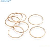 Benecreat 10pcs 304 Stainless Steel Linking Rings Ring Golden 20x0.5mm Inner Diameter: 17.5~18mm