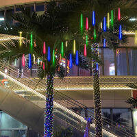 3050ซม. LED ฝนดาวตก Garland Holiday Light กันน้ำกลางแจ้ง Fairy Festoon ไฟ Garden Street คริสต์มาสปีใหม่ Decor