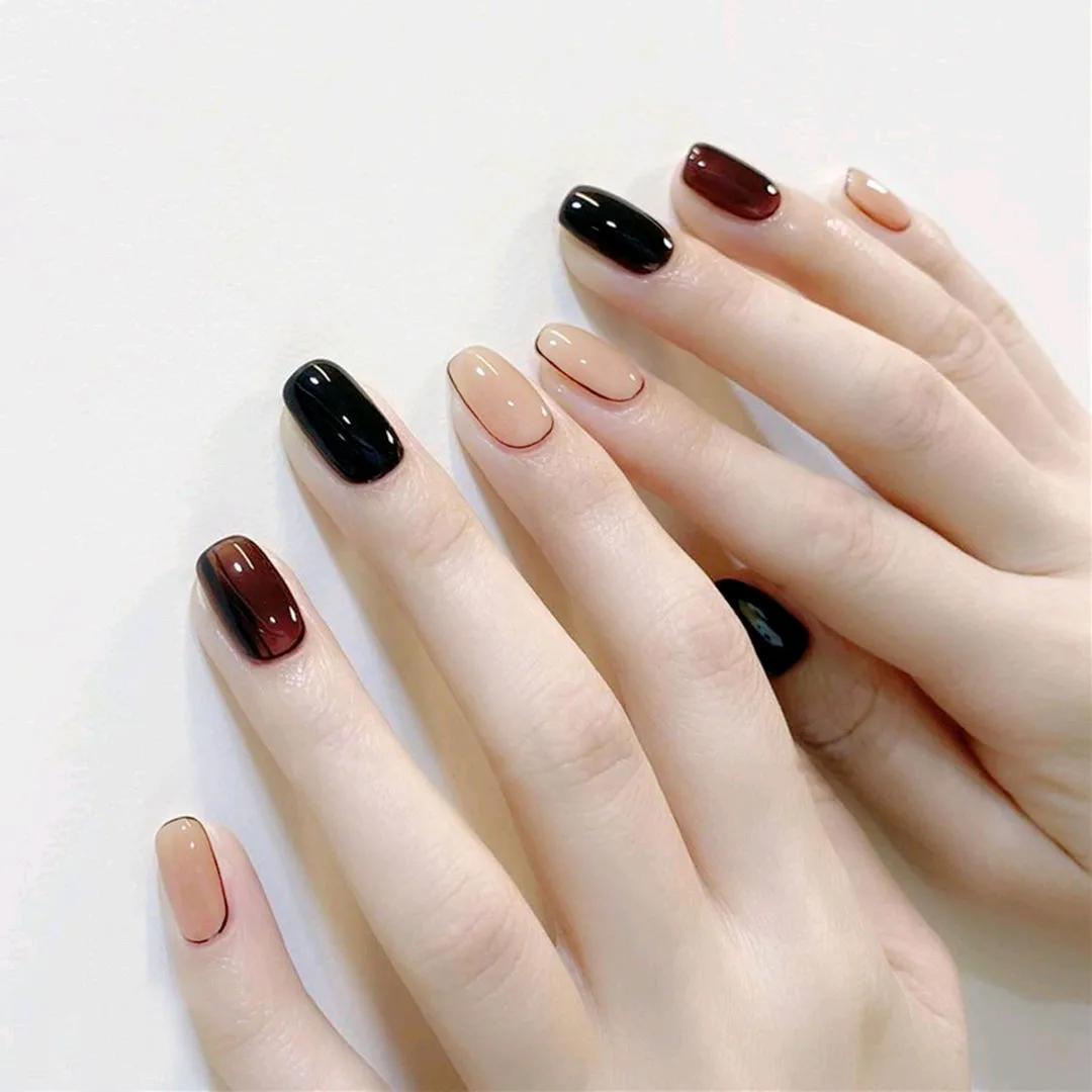 24 Chiếc Keo Dán Móng Tay Acrylic Cho Nữ Móng Giả Kèm Keo Dán | Lazada.Vn
