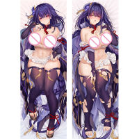 Genshin impact Anime beelzebul Raiden เป็นประธาน shenhe พร้อมปลอกหมอน eulan Kamisato Long Hug Body pillowcase