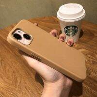 เคส Iphone,เคสหนังสีล้วนแบบเรียบง่ายดั้งเดิมสำหรับ Iphone 12 13 14 Pro Max 13Mini 14pro รวมทั้งหมดป้องกันฝาหลัง