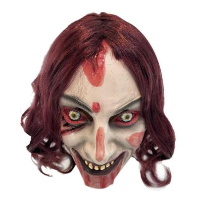 Halloween Face Cover Costume Halloween Cosplay Face Cover Latex Breathable Weird Costume for Props Carnival Halloween Party favorable