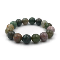 MOSS AGATE มอสอาเกต ขนาด 10 มม. สร้อยข้อมือหินแท้ by siamonlineshop