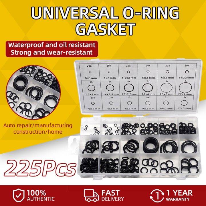 【READY STOCK】 ⭐️225 pcs Rubber O Ring ORing Washer Seals