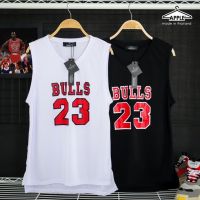 เสื้อกล้ามกีฬา BULLS23 สินค้างานป้าย APPLE ขนาดฟรีไซส์ 32-38 นิ้ว