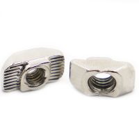 M3 M4 M5 M6 M8 Nickel Plated Connector T-nut Hammer Head T Nut For 20/30/40/45 Series Aluminium Profile Accessories