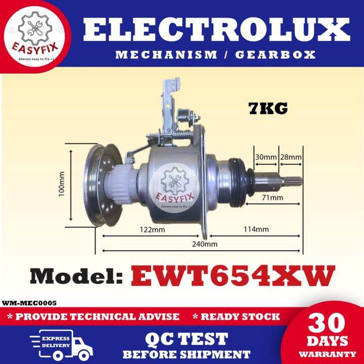 EWT654XW ELECTROLUX WASHING MACHINE MECHANISM (GEARBOX) Lazada