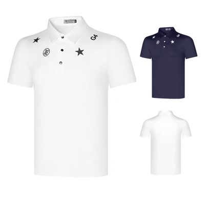New golf clothing summer mens short-sleeved T-shirt quick-drying and perspiration outdoor sports leisure golf ball clothing PXG1 XXIO FootJoy ANEW W.ANGLE Amazingcre Le Coq◑