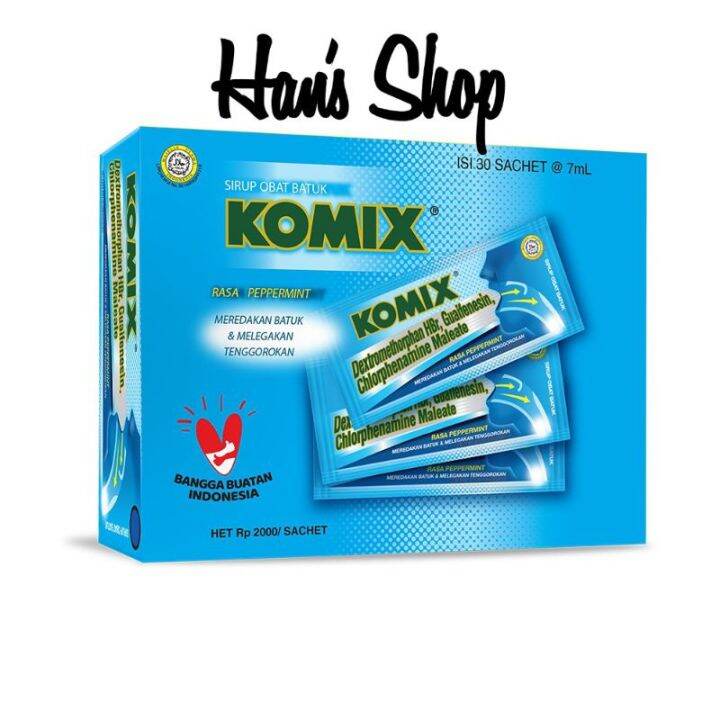 Komix Peppermint 1 Box Isi 30 Sachet Lazada Indonesia