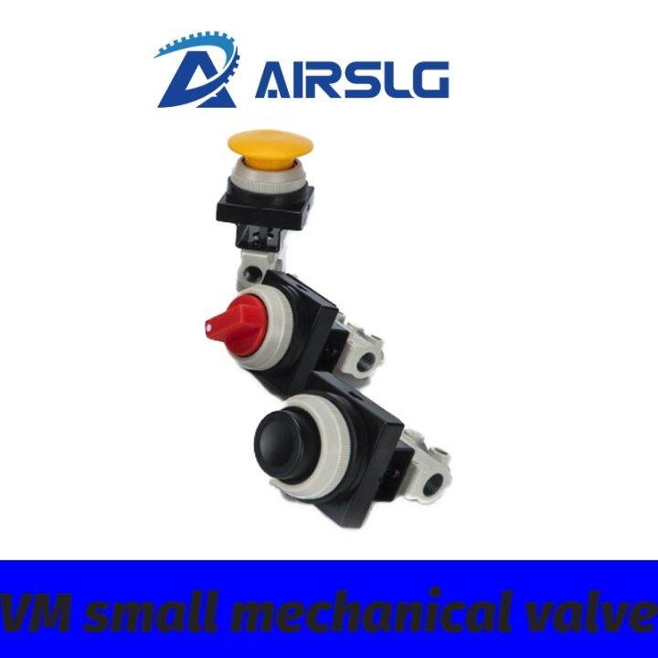 pneumatic-button-switch-two-position-three-way-mechanical-valve-manual-valve-vm130-01-33a-vm130-01-30ra-vm120-01-30ra-vm130-01-3