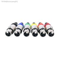 ☌ஐ☞ XLR connector 3pin audio plug microphone plug speaker connector male female colour mic connector