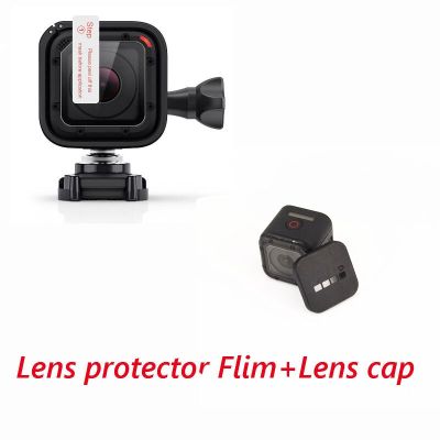 2pcs/lot For Gopro Session accessories Lens Screen Protector Film+ Lens Cap Cover For GoPro Session Hero4 Session Hero 5 Session