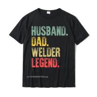 Mens Funny Vintage Shirt Husband Dad Welder Legend Retro Gift T-Shirt Cotton Mens Tops Shirt Camisa Tshirts Normal Fashion