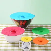 ซิลิโคนครอบจาน ซิลิโคนฝาครอบ Silicone food cover 15cm ฝาซิลิโคน ฝาครอบซิลิโคน ฝาครอบอาหาร ฝาครอบจาน ฝาครอบอาหารเวฟ ฝาครอบจานอาหาร