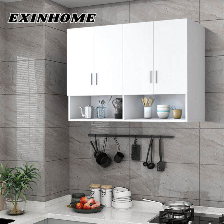 Exinhome Sideboards Hanging Cabinet Wall Hanging Rack Organizer Kitchen 