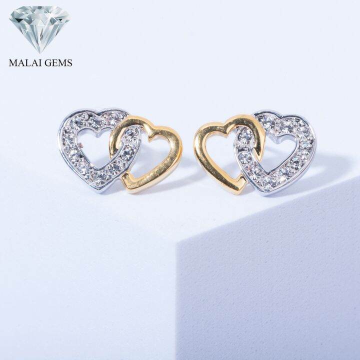 malai-gems-ต่างหูเพชร-เงินแท้-silver-925-เพชรสวิส-cz-เคลือบทองคำขาว-รุ่น-14009805-แถมกล่อง-ต่างหูcz-ต่างหูเงินแท้