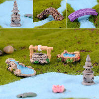 เครื่องประดับสวนขนาดเล็ก MINI Well Pond สะพาน Micro ภูมิทัศน์เรซิ่นหัตถกรรม Figurines DIY ดอกไม้หม้อ Aquarium Dollhouse Decor-gnxfnxfhnxfnxff