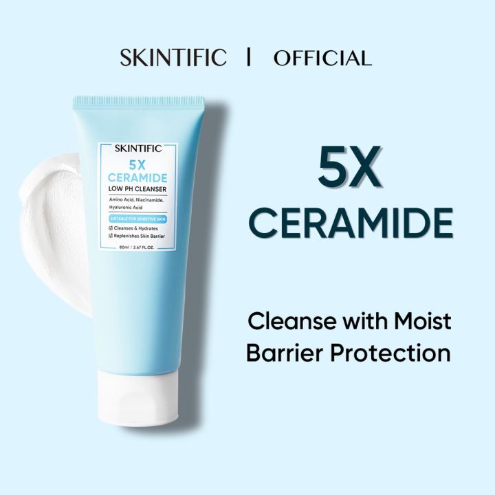 【Cleanser】SKINTIFIC OFFICIAL 5X Ceramide Low pH Cleanser Facial Wash ...