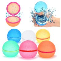 10-50pcs Magnetic Water Balloons Reusable Water Balloons Quick Fill Silicone Water Ball Bomb Pool Beach Toy Summer Party Favors Balloons