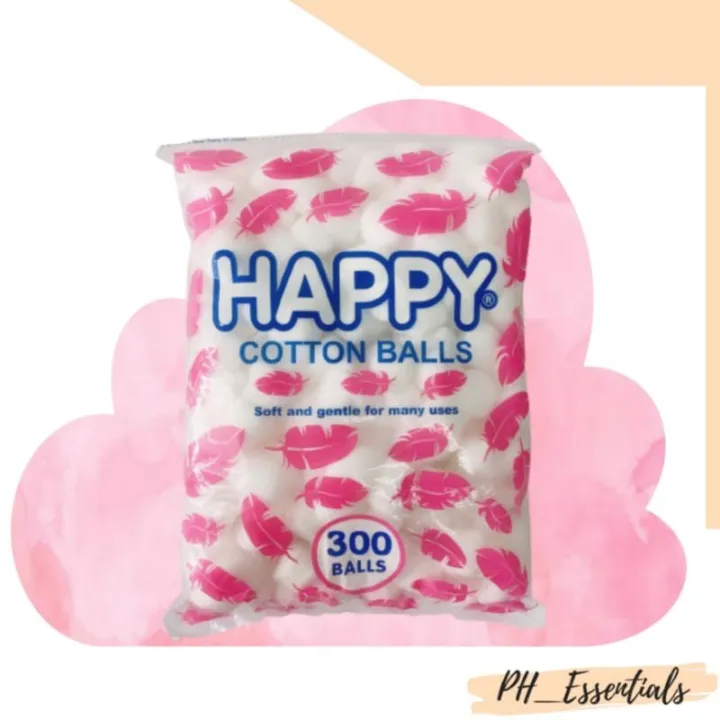 Happy Cotton Balls 50s/ 150s/ 300s Lazada PH