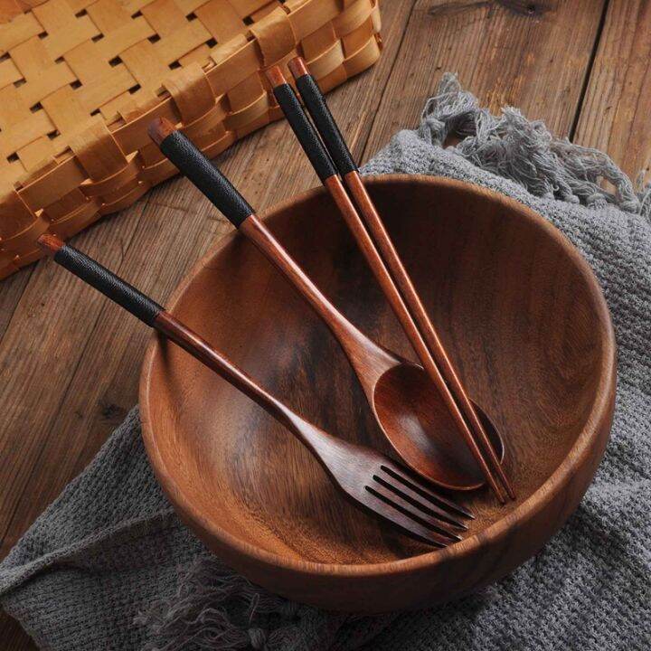 wooden-flatware-set-wooden-portable-set-chopsticks-spoon-fork-tableware-dinnerware-with-black-twining-thread