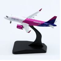 Wizz A320NEO หล่อจาก HA-LJA 1/400โมเดลเครื่องบินจำลองอัลลอยด์ของฝากการแสดงของเล่นตกแต่งสิ่งก่อสร้างบนเครื่องบิน