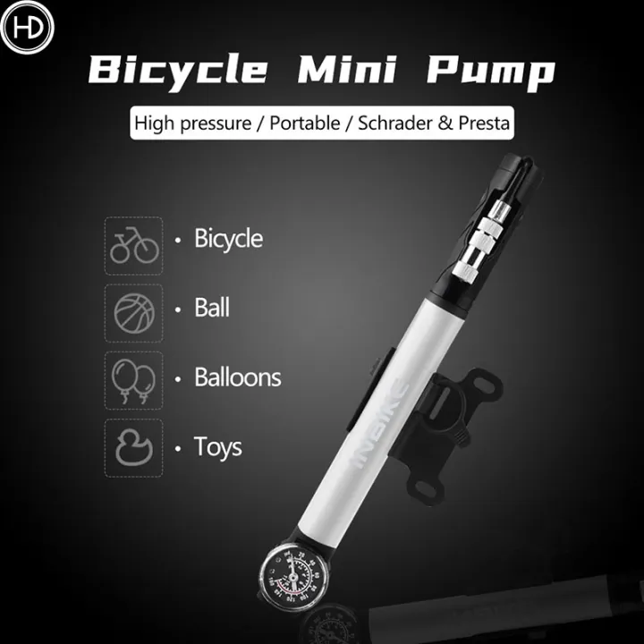 Bicycle pump, mini portable air pump, mountain bike road bike bicycle