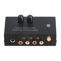 PP500 Phono Preamp Preamplifier with RCA 1/4Inch Support TRS Interfaces Vinyl Record Player Preamplificador