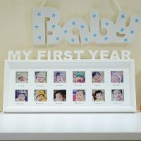 Free Shipping! Modern Babys Monthly Photo Frame Babys First Year Creative Memory Frame Birthday Gift For Baby Growing Up