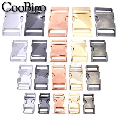 1pc 10mm 15mm 20mm 25mm Metal Side Release Buckle for Paracord Bracelet Dog Cat Collar Sewing DIY Accessories Seat Belt Fastener Cable Management