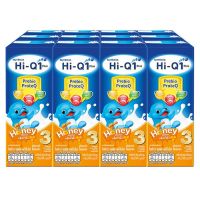 HIQ ไฮ คิว 1 พลัส พรีไบโอ โพเทก สูตร 3 นมยูเอชที รสน้ำผึ้ง 180มล.X12 กล่อง