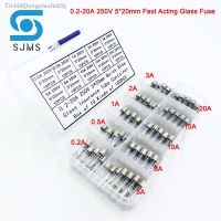 ✠▦ 100Pcs/Set Fast-blow Glass Fuses0.2A 0.5A 1A 2A 3A 5A 8A 10A 15A 20A 5x20mm Quick Blow Glass Tube Fuse Suit combin Assorted Kits