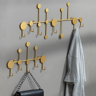 Creative Nordic Key Hooks Coat Rack Metal Geometry Wall-mounted Shelving Storage Hanger For Home Decoration Wall Hanging Hook