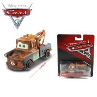 (ร้อน) 1:55ดิสนีย์พิกซาร์รถยนต์3พ่วง Mater Lightning McQueen ล้อแม็กรถยนต์รุ่นน่ารักของเล่นที่ดีที่สุดวันเกิดของขวัญคริสต์มาสสำหรับเด็ก