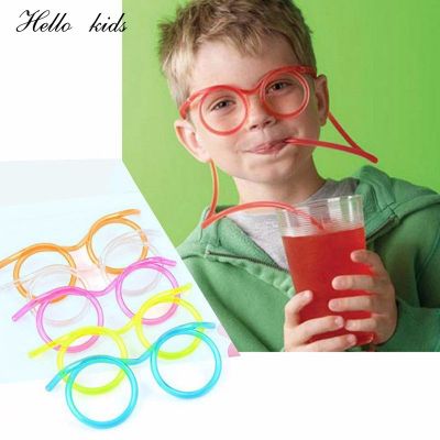 1PCS Gags Practical Jokes Fun Soft Plastic Glasses Drinking Joke Kids Baby Birthday