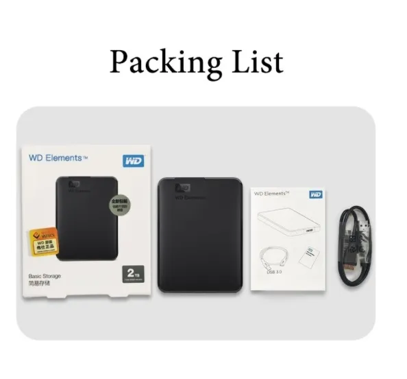 2TB 1TB WD External Hard Disk Drive 100 Original Warranty Western Digital Lazada PH
