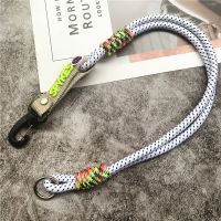 （ใหม่）เชือกเส้นเล็ก Colorblock Landyard เชือกถักอุปกรณ์เสริมสากล Hand Made Keycord ส่วนบุคคลโซ่กางเกงสายรัดตกแต่ง