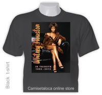 WHITNEY HOUSTON T เสื้อ-อเมริกันนักแสดงนักร้องการบันทึก-PHOTO TRIBUTE